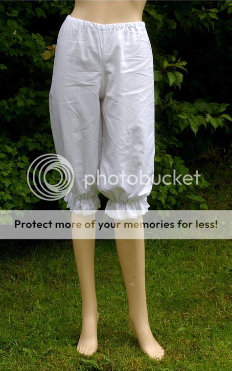 Ladies White Victorianedwardian Costume Bloomers Pantaloons Size 8 10