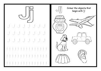 Phonics worksheets x28 Jolly phonics Set 5: q, w, v, y, x ...