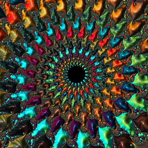 Kaleidoscope Fractal Art Square I Love Spirals What A Fun Fractal