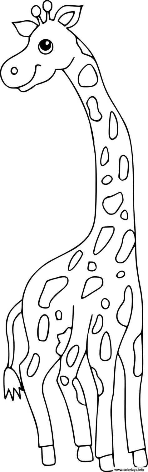 Coloriage Grande Girafe Dessin Girafe à Imprimer