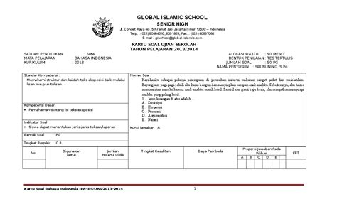 Contoh soal ips kelas 7 semester 1 kurikulum k13 dan jawaban. Soal Bahasa Indonesia Tentang Negosiasi Beserta Jawaban ...