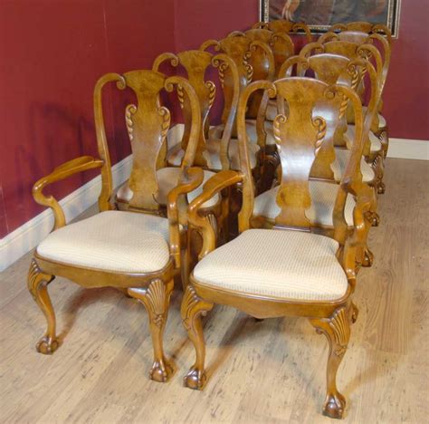 Check spelling or type a new query. 10 English Queen Anne Walnut Dining Chairs