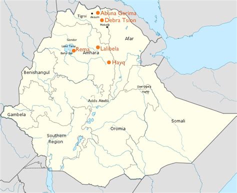 Ethiopian Heritage Fund Charity Website Map