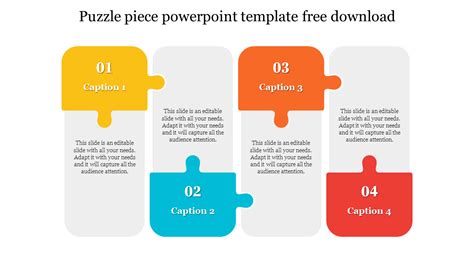 After you download it for free it is easy to edit and add new pieces due to it being a vector, with the added bonus of being able to customise it with your own text or images. Best puzzle piece powerpoint template free download- SlideEgg
