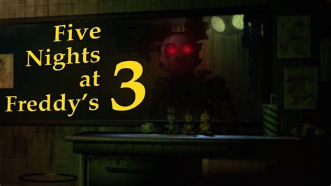 Five Nights At Freddys 3 Bad Ending Youtube