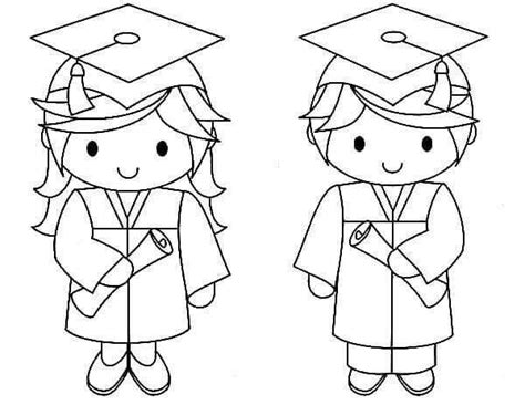 Kindergarten Graduation Coloring Pages PDF - Free Coloring Sheets