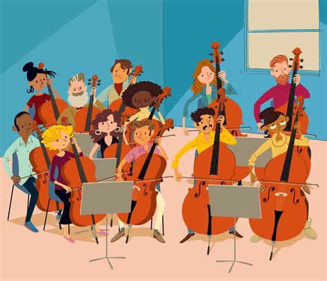 Orchestra On Behance Orchestra Cartoon Illustration Illustration