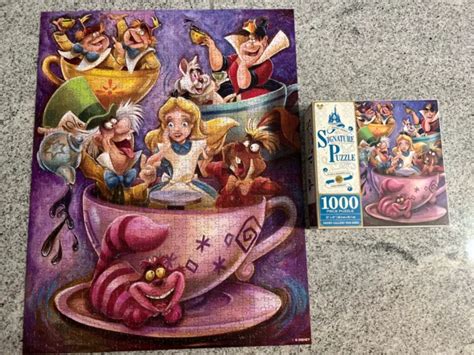 Disney Parks Signature Alice In Wonderland Mad Tea Party Puzzle 65th
