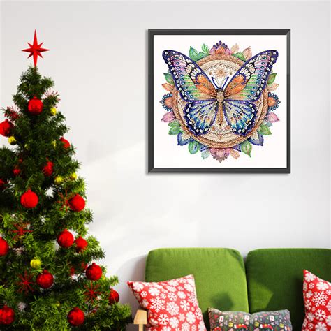 5d Diy Partial Special Shaped Drill Diamond Painting Butterfly Art