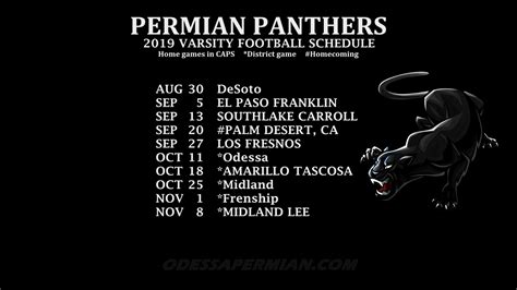 Permian Panthers Downloads