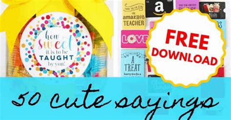 50 Cute Sayings For Teacher Appreciation Ts For The