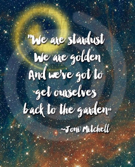 We Are Stardust We Are Golden Digital Art Print Printable Etsy