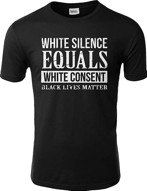 Teebuzz Apparel Black Lives Matter Weiße Stille Entspricht Weißer