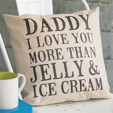 Kenapa papa tk bole tido dalam rumah anti: personalised 'daddy i love you more than' cushion by ...