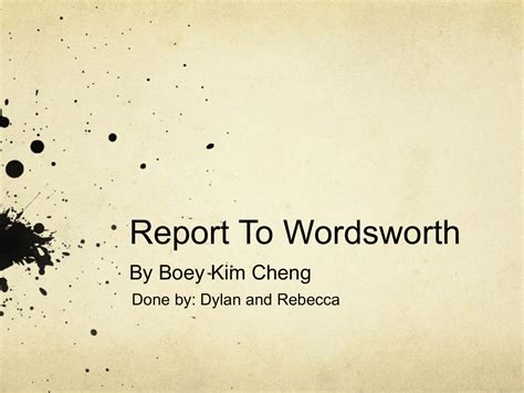 Astino berhad, an investment holding company. Report To Wordsworth By Boey Kim Cheng