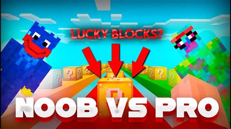 Lucky Blocks Noob Vs Pro In Minecraft Youtube