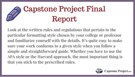 A capstone project is a task that can be challenging to write, especially when time limitation is a thing to consider. Top Tips for Easy Capstone Project Final Report Writing