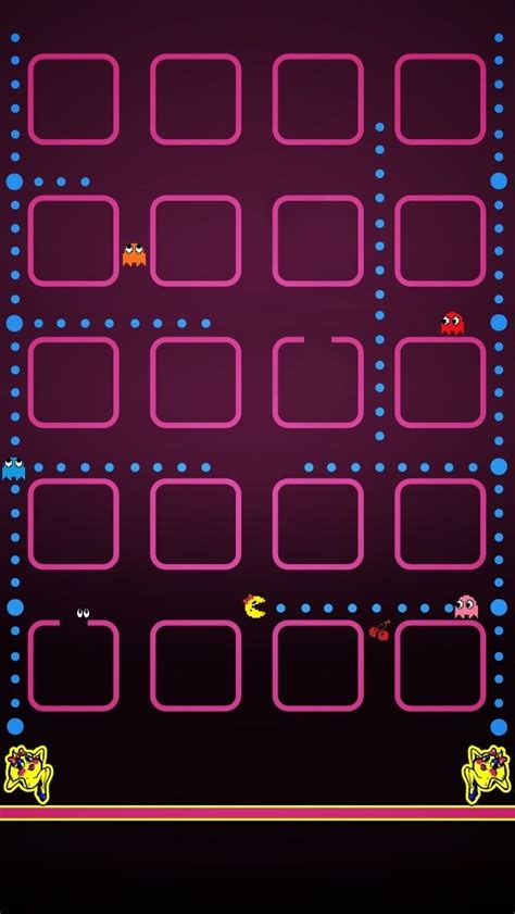 Pacman Iphone 5 Icon Frame Wallpaper Go To Website For