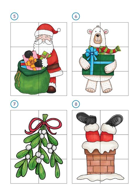 ¡en nuestra colección de invierno santa claus viene a la ciudad! 12 Puzzles matemáticos navideños para infantil y primaria ...