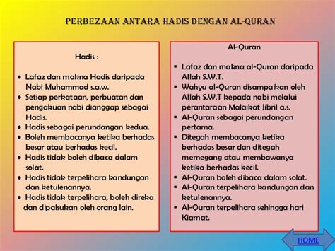 Sejarah diri dan keluarganama :no. Pelajaran 10 : Hadis Sumber Hukum - Pendidikan Islam ...