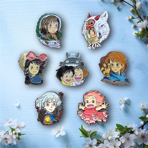 Girls Of Ghibli Enamel Pin Set Etsy