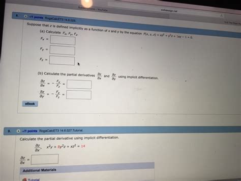 Solved Suppose That Z Is Defined Implicitly As A Function Of Chegg 19206 Hot Sex Picture