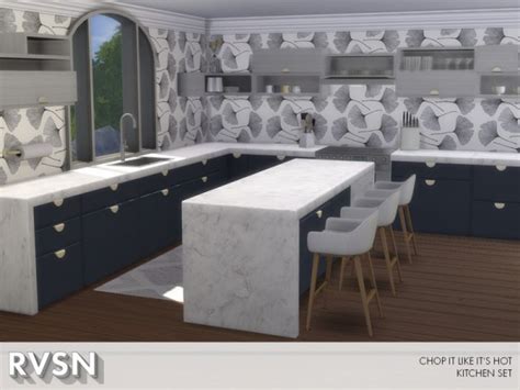 The Sims Resource Chop It Like Its Hot Kitchen Set By Ravasheen