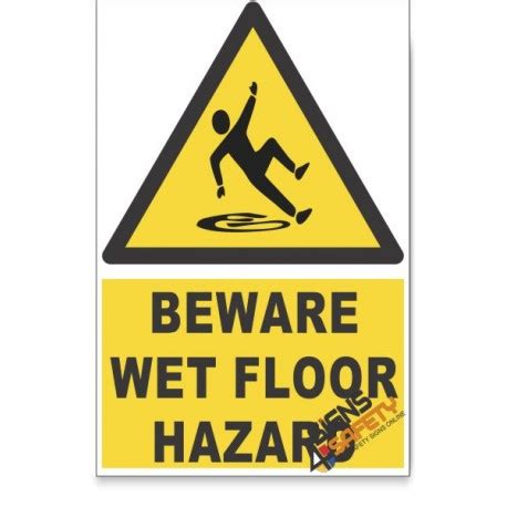 Nosa Sabs Wet Floor Beware Hazard Descriptive Safety Sign Online