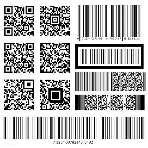 Barcode And Qr Code Vectors Free Image By Busbus Qr