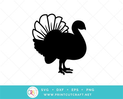 Turkey Svg Png Cut File Clip Art Set Can Be Used For Vinyl Papercrafting And Scrapbook Projects