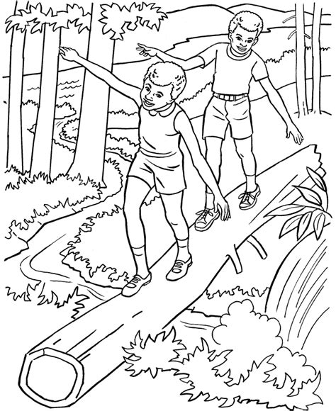 Look for coloring books with exotic animals. Nature Scenes Coloring Pages - Coloring Home