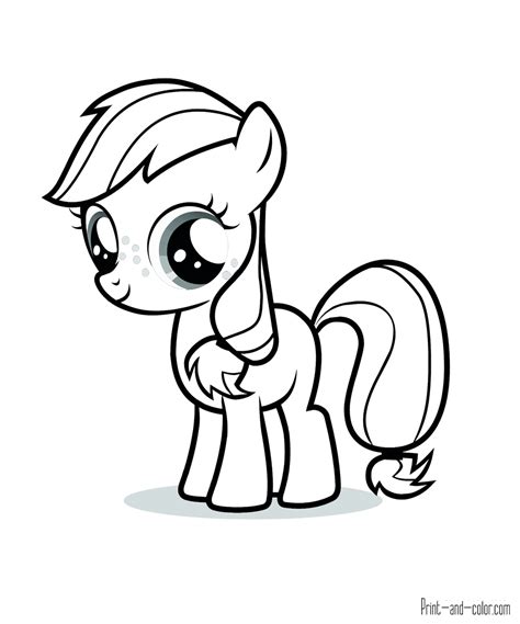 Our collection of my little pony games is filled with adorable hasbro dolls and tv show characters. My Little Pony coloring pages | Print and Color.com