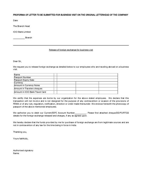 Simply fill out the form below and we'll get back to you. Business Letter Cum Form A2 for ICICI Bank Limited | Traveler's Cheque | Foreign Exchange Market