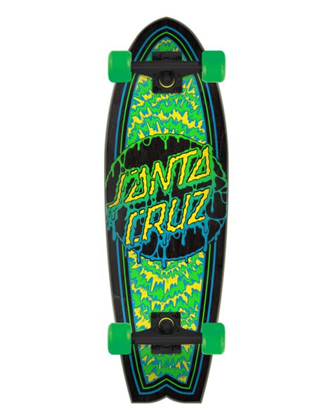 Santa Cruz Toxic Dot Shark 277 Skateboard Cruiser