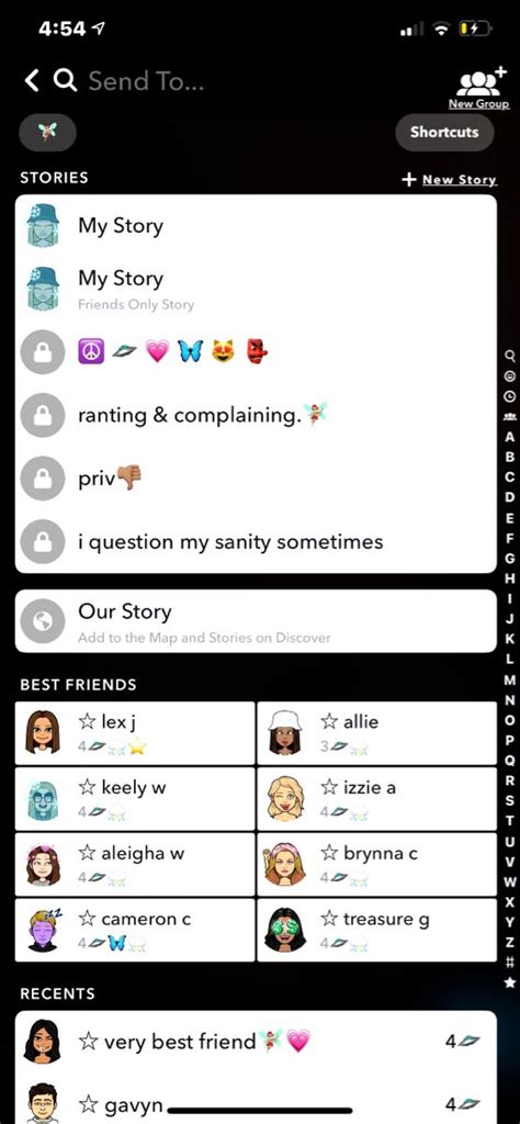 Generate an unlimited number of random story possibilities. snap private story/best friend list in 2020 | Snapchat names, Snapchat best friends, Snapchat ...