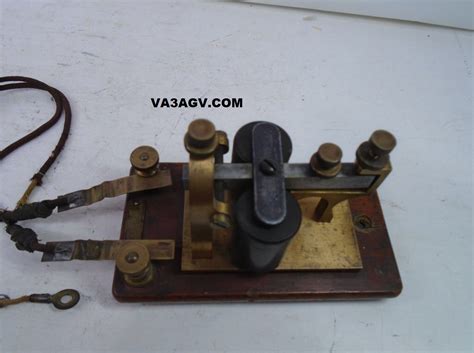 Morse Code Cw Key Telegraph Straight Signal Electric Mfg Telegraph