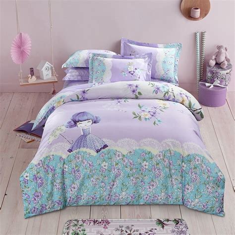 Find the perfect full bedding set & more at pottery barn teen®. Pastel Lavender Purple Beige Green and Slate Blue Girl and ...