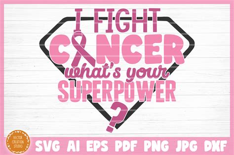 Breast Cancer My Superpower SVG Cut File By VectorCreationStudio TheHungryJPEG