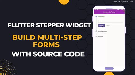 The Best Flutter Stepper Widget Build Multi Step Forms