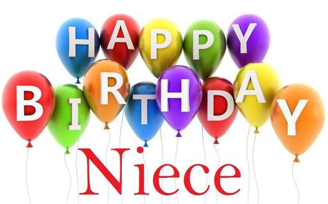 Happy Birthday Niece Balloons Image