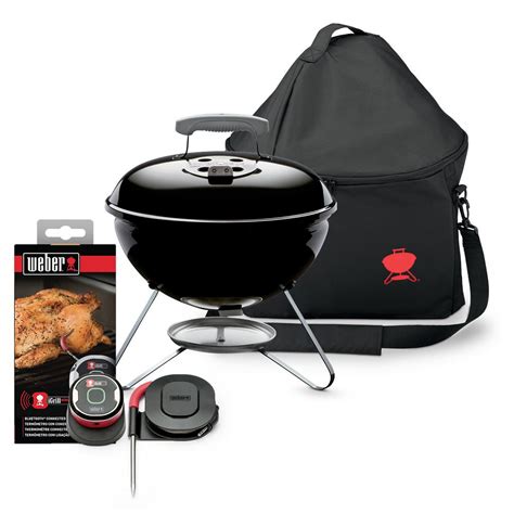Weber Smokey Joe Portable Charcoal Grill Combo With Carry Bag And