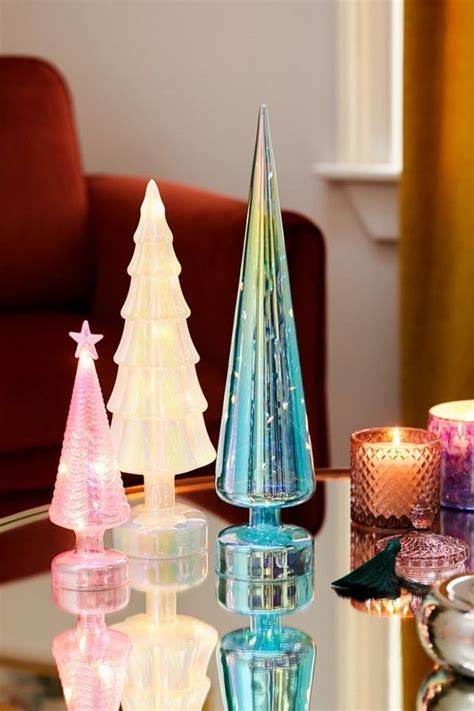 Modern Home Design Photo Glass Christmas Tree Lit Glass Christmas