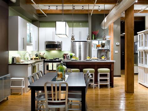 Here's a kitchen design facing into an open plan space. L-Shaped Kitchen Design: Pictures, Ideas & Tips From HGTV ...