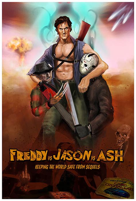 Artstation Freddy Vs Jason Vs Ash