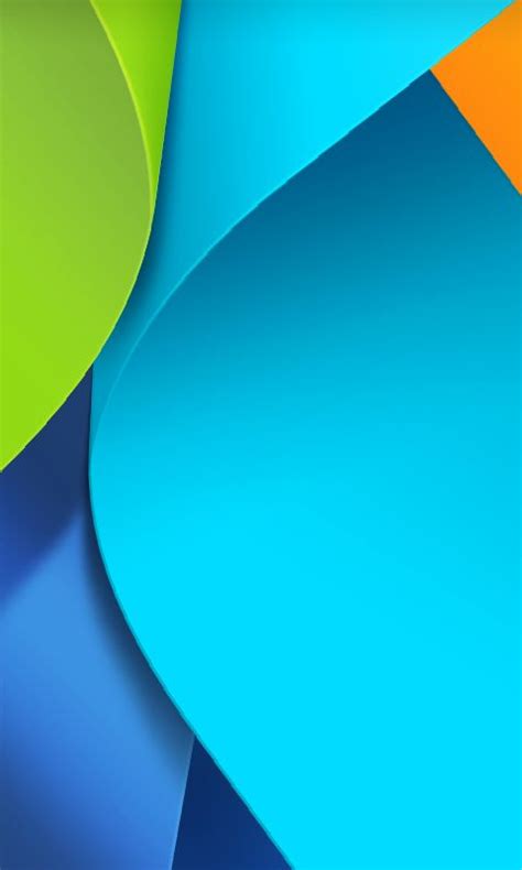 An Abstract Blue Green And Orange Background With Wavy Lines On The