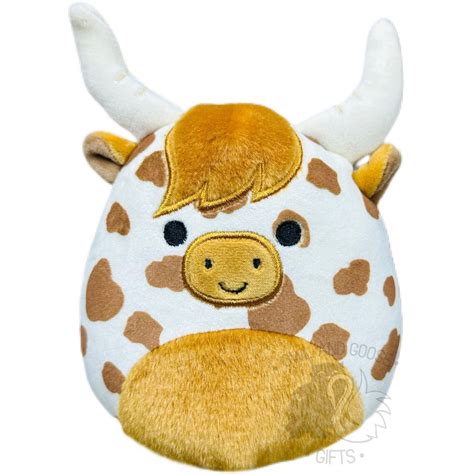 Squishmallow 5 Inch Alonzo The Highland Cow Plush Toy Owl And Goose Ts