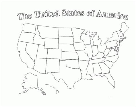 Printable Map Of United States Without Names Printable Us Maps