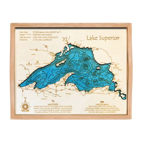 Lake Superior Topographic Map | Zip Code Map