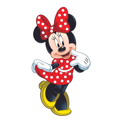 Minnie Mouse Polka Dots Cartoon Characters Decors Wall Sticker Art