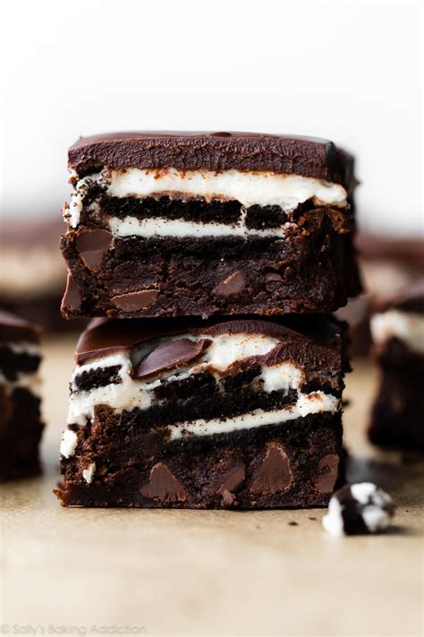 Place sliced cookie mix (1. Cookies & Cream Brownies | Sally's Baking Addiction